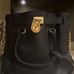 Michael Kors Black Leather Tote